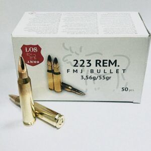 Boîte de 50 cartouches LOS AMMO .223 Rem FMJ 55 gr