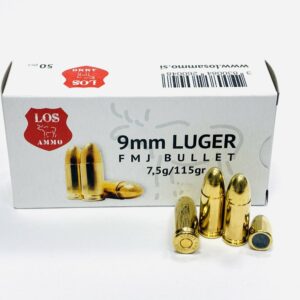 Boîte de 50 cartouches LOS AMMO 9 mm Luger FMJ 115 gr